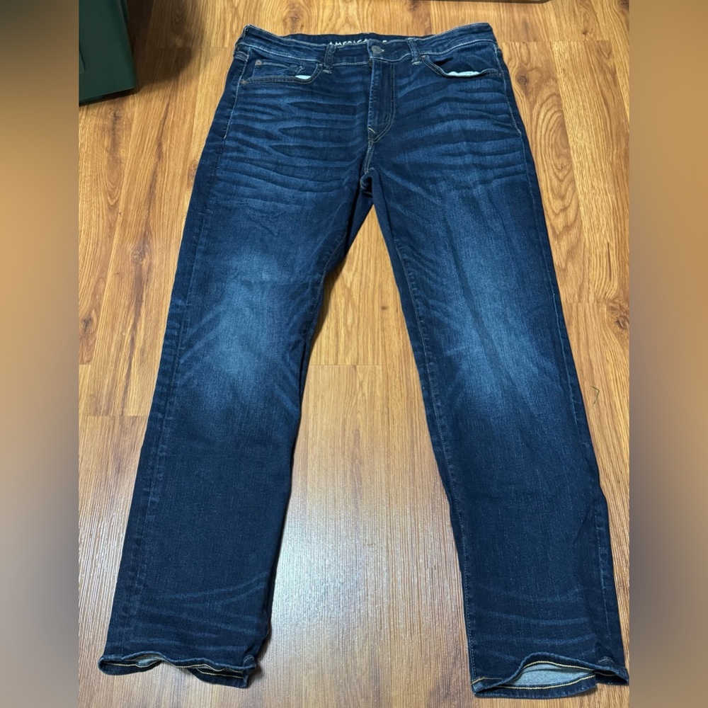 American Eagle Outfitters Men's Deep Indigo Jeans